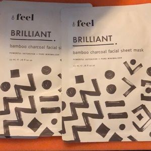 Bamboo Charcoal facial sheet masks.
